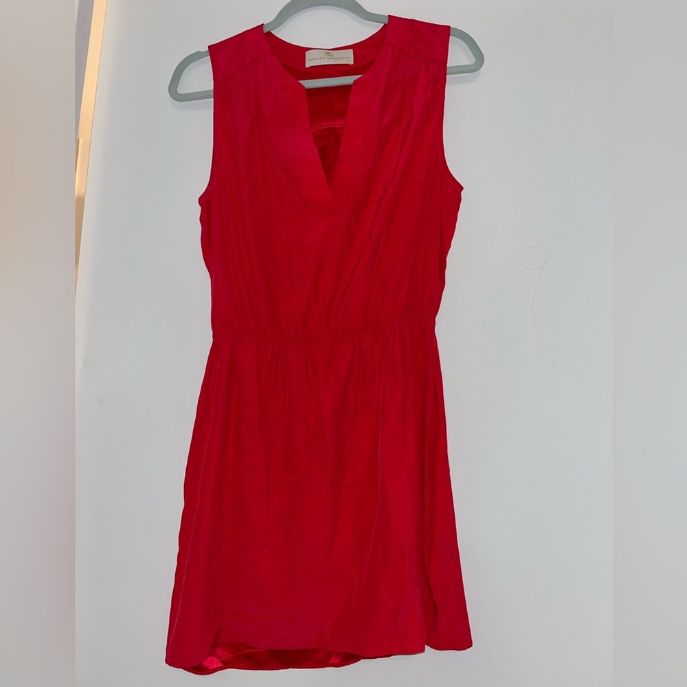 Red Silk Amanda Uprichard Dress